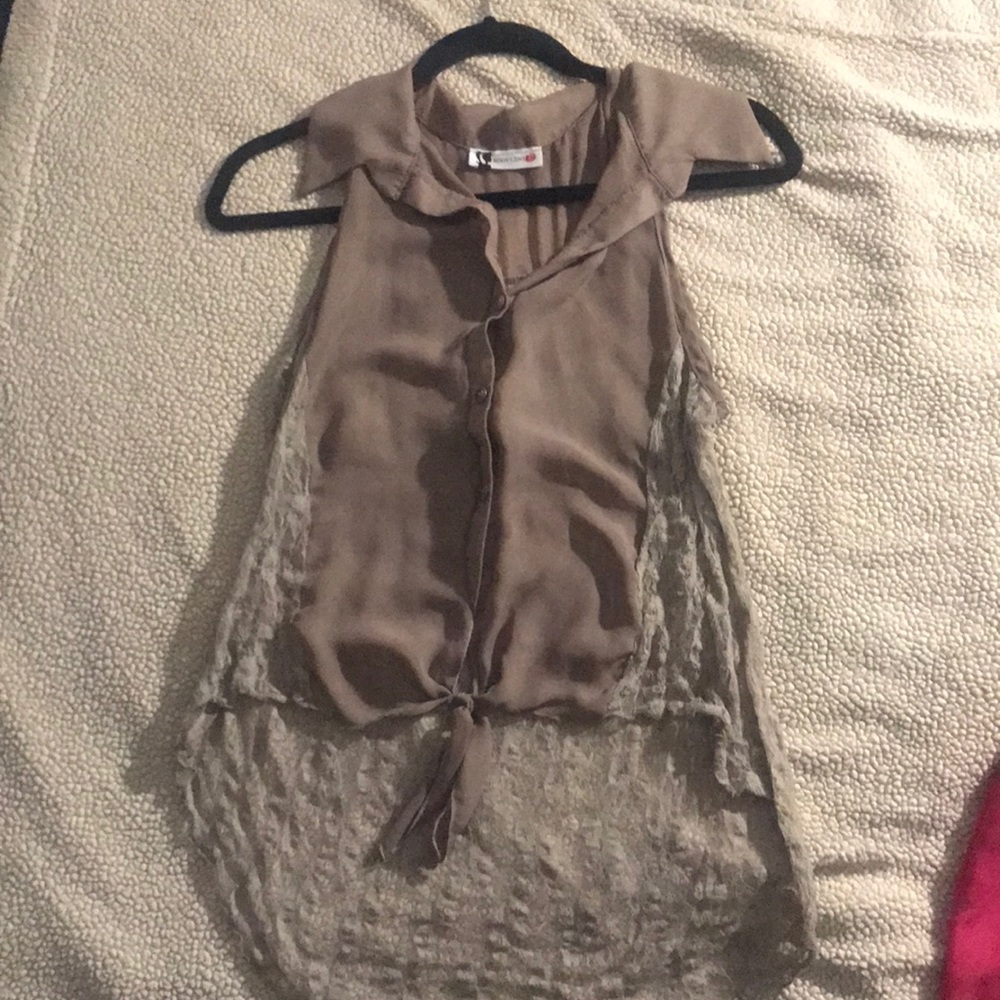 Tan Blouse